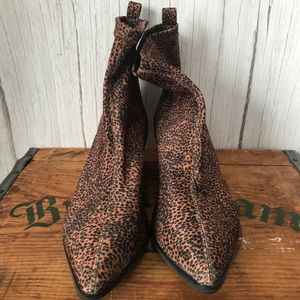 Matisse Fabric Animal Print Bootie